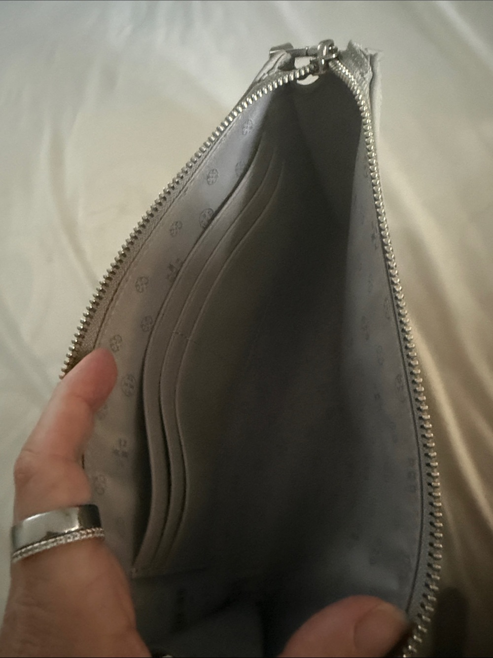 Tory Burch Taupe Leather Crossbody Bag - Picture 3 of 6